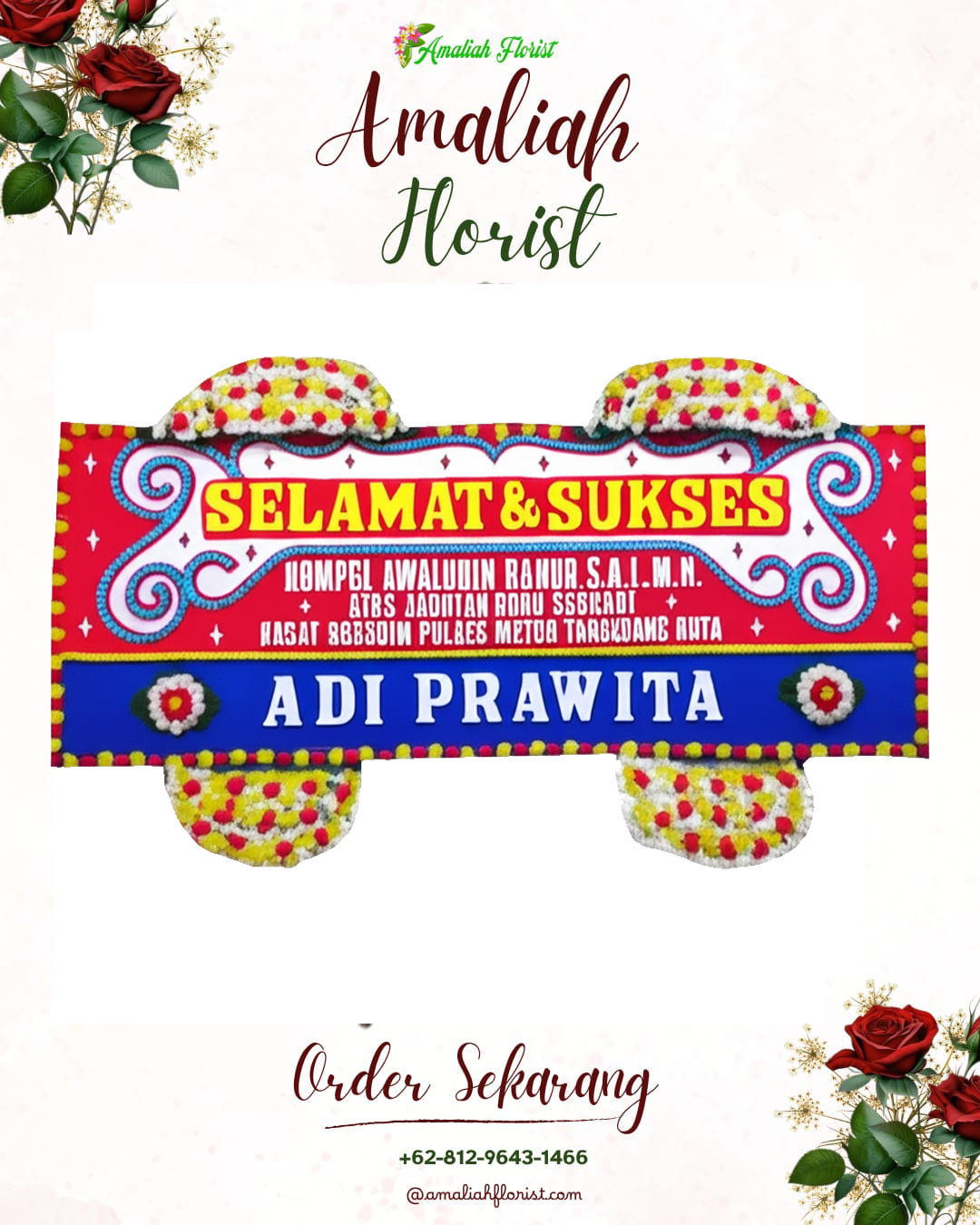 Papan Bunga Ucapan Selamat Pulokulon